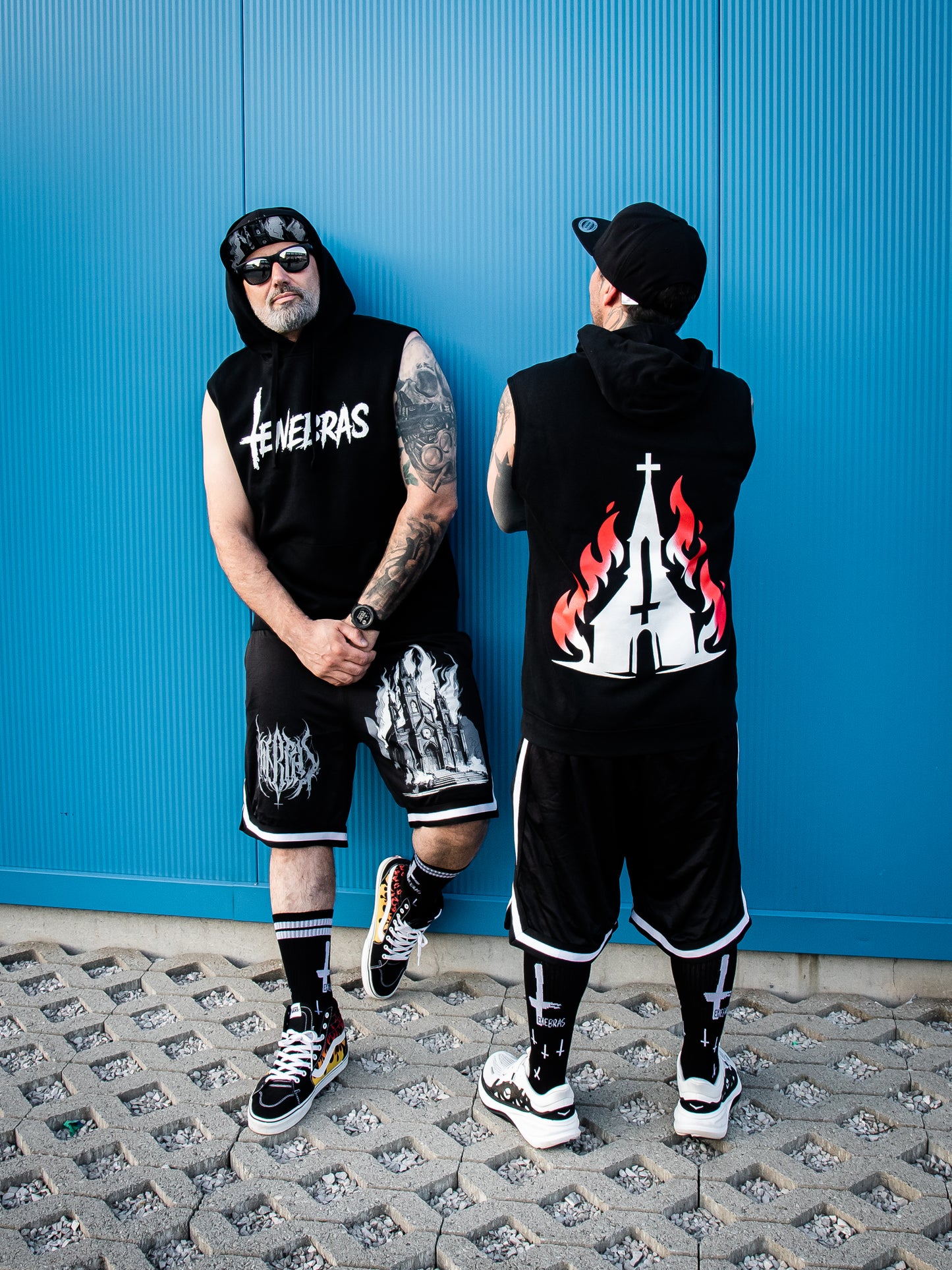 Hoodies sans manche- burning church